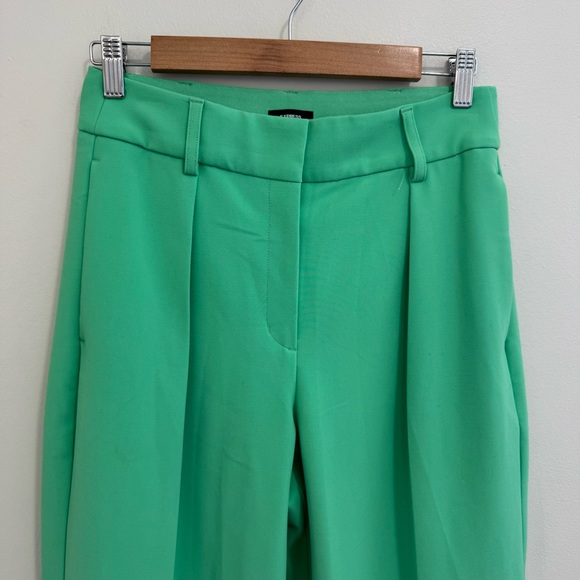 Express Stylist Super High Rise Green Pants - Picture 3 of 8